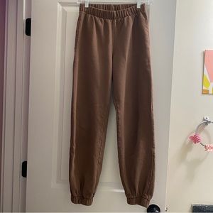 brandy melville brown rosa sweatpants